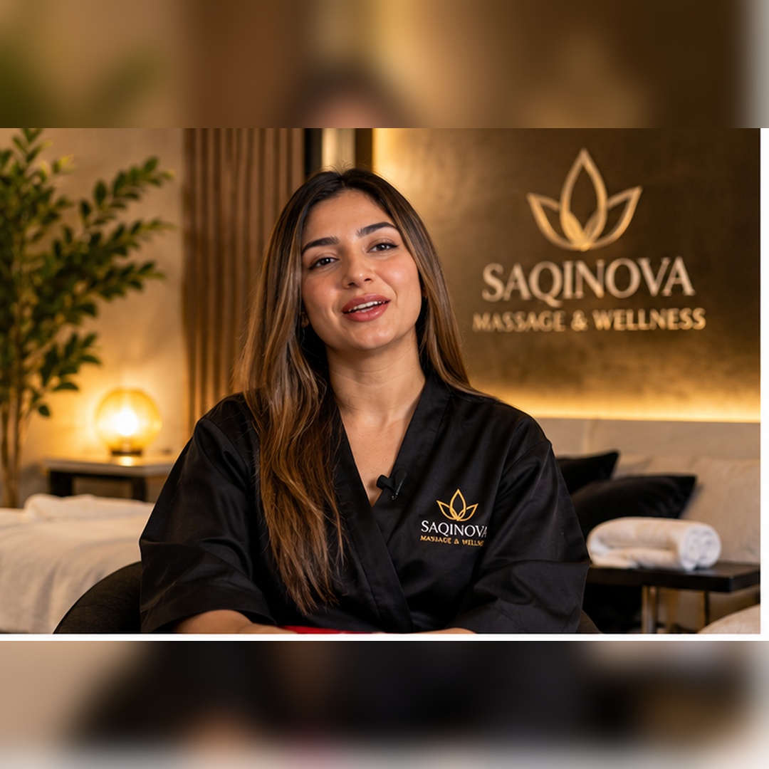 Client receiving a professional massage
