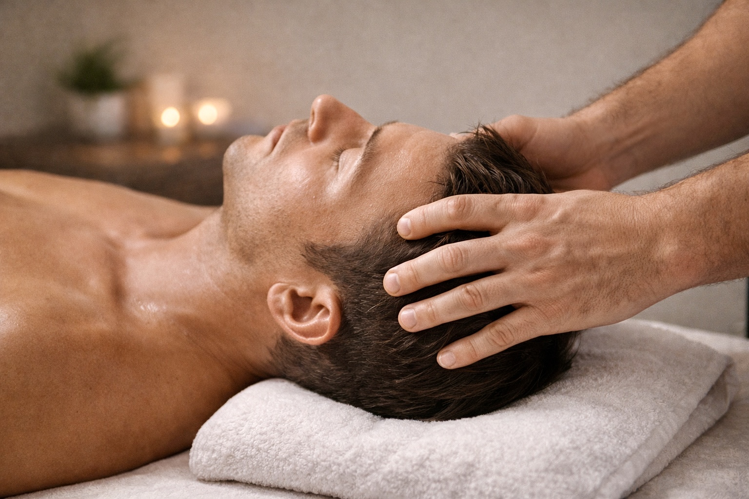 Head neck shoulder massage article