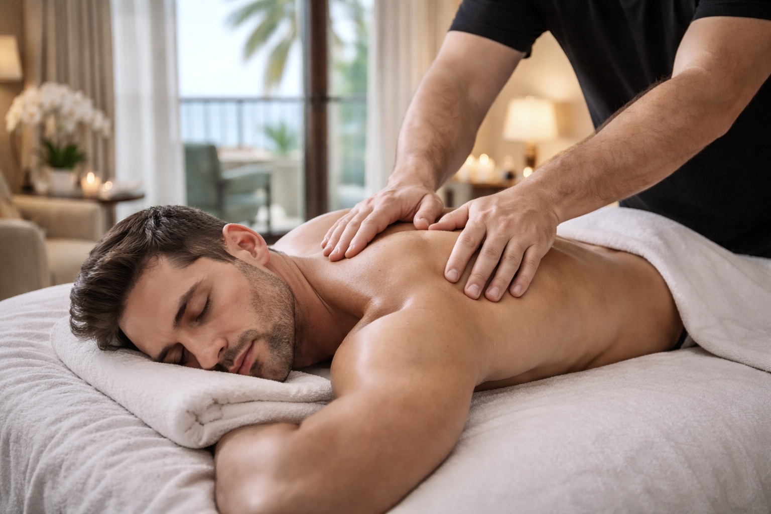 Home and hotel massage article